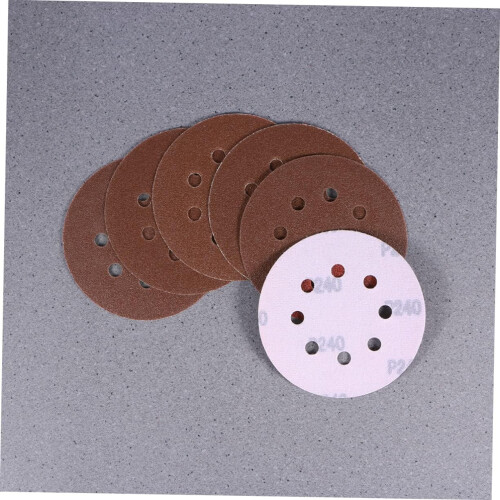 40pcs 5 polegadas 125mm gancho e laço de lixamento discos conjunto 8 buracos 1