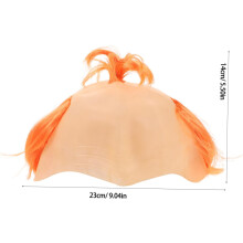 Parochňa Bald Cap pre mužov, halloweenske kostýmy, parochne, vtipná plešatá čelenka, cosplay, divné doplnky pre dospelých, žltá