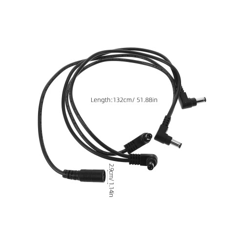 Gitarpedalpatchkabel for elektronisk utstyr og gitareffekter med PVC- og kobbermateriale