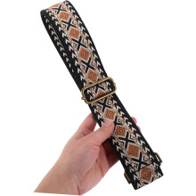 Correas para bolsos de estilo bohemio, correa cruzada bordada de estilo étnico para bolsos cruzados.