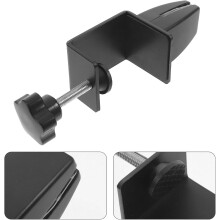 Verstelbare meubelklem van aluminiumlegering, grote L-vormige zwarte bureauklem