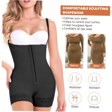Figurformender Body für Damen mit komfortablem Reißverschluss, atmungsaktivem Material, multifunktionale Unterwäsche