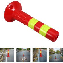 Reflektierende Poller für die Einfahrtsicherung, Verkehrsleitpfosten aus Kunststoff, Sicherheitspoller