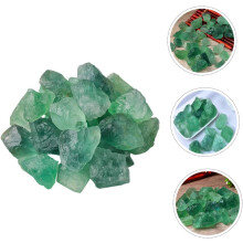 Pedras ásperas de fluorita verde 3-5cm 500g pedra decorativa natural para decoração de aquário de enchimento de vaso