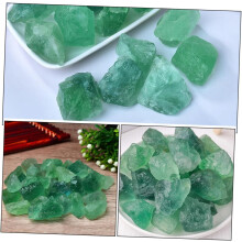Pierres brutes de fluorite verte de 3 à 5 cm, 500 g, pierre décorative naturelle pour vases et aquariums.