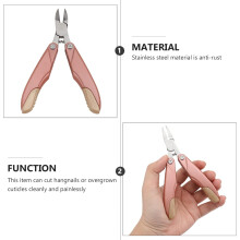 Draagbare nagelschaar van roestvrij staal, nagelriemknipper en -tangetje voor vinger- en teennagels, ideaal voor op reis en thuisgebruik.