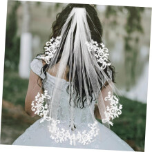 Eleganter Haarschmuck mit Stickerei und Blumenmuster inklusive Kamm