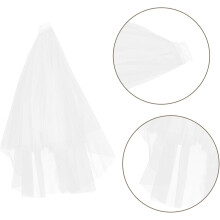 2tier Bridal Veil Short Wedding Bride Hair Accessories Double Layered Tulle Veil for Wedding Party
