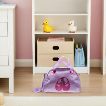 Sac de danse pour fille et garçon, sac à chaussons de ballet ajustable, rangement pour maquillage, idéal pour les cours de danse et les voyages