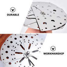 Tapa antiderrame ajustable de acero inoxidable con orificios de ventilación y anillo pequeño.