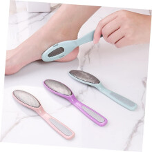 Foot Dead Skin Remover Callus Shaver Double-ended Foot Exfoliating Tool para usar ferramenta de pedicura cor aleatória