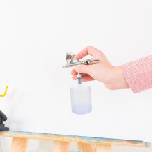 Airbrush Paint Cup 75ml Pot removível resistente à corrosão com conector grande