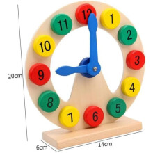 Pädagogische Lernhilfe für die frühe Kindheit: ein kognitives Uhrenpuzzle nach Montessori-Art