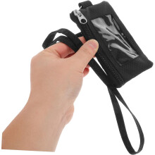 Cartera con cordón para mujer, tarjetero, diseño delgado, monedero funcional para uso diario, guarda tarjetas de crédito de forma segura.