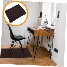 Schreibtischstuhlmatte, kein Bodenschutz, für Büro und Gaming, schwarze Bodenmatte
