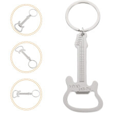 Flaschenöffner-Schlüsselanhänger in Gitarrenform, robuster Bieröffner aus Aluminiumlegierung für die Hausbar und Küche