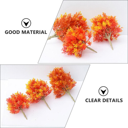 3pcs Simulated Maple Tree Model Artificial Model Trees for Miniature Landscape Garden Decor 2
