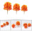 3pcs Simulated Maple Tree Model Artificial Model Trees for Miniature Landscape Garden Decor 4