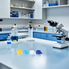 Lot de 4 filtres à cellules de laboratoire empilables en nylon, pour études scientifiques (filtre de 40 à 200 µm).