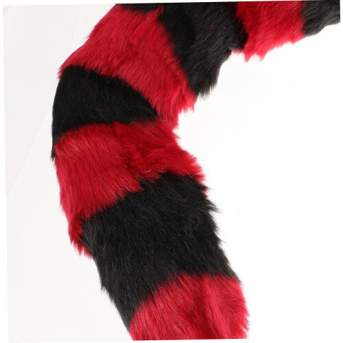 1 Ensemble queue de renard, oreilles de loup, queue de thérian, bandeaux pour filles, oreilles de chat, queue rayée 2