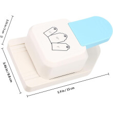 Machine à gaufrer et perforer les étiquettes pour scrapbooking (largeur d'étiquette : 3,8 cm à 6,4 cm)