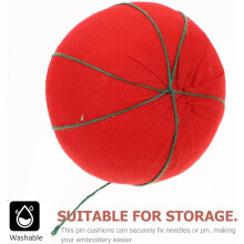 Ensemble de 4 coussins à épingles en forme de tomate, porte-aiguilles pour point de croix et accessoires de couture DIY
