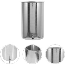 Einwegeimer aus Edelstahl, 1000 ml Fassungsvermögen, ergonomisches Design und einfache Bedienung