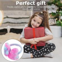 Muffs de ouvidos Mulheres de inverno Aquecedores de ouvidos de peluche para esqui ao ar livre Tempo frio Roxo