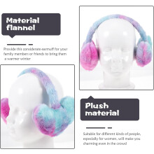 Ear Muffs Winter Women Plush Ear Warmers for Skiing Outdoor Cold Weather Purple