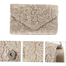 Elegantti pitsikuvioinen clutch-laukku naisille satiininen iltalaukku juhlatyylisillä juhla-asusteilla