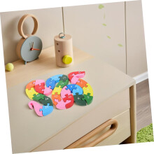 Puzzle en bois alphabet pour animaux, tri des couleurs, éducatif
