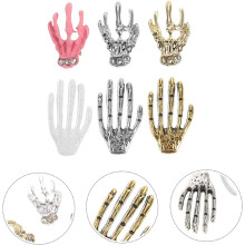 1 pose Halloween negleanheng med hodeskalle, spøkelse og palmedesign for neglekunsttilbehør, unik vintagestil for kreativitet