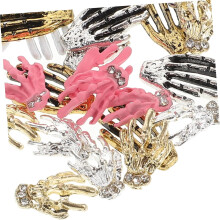 1bag Halloween Nail Charms Skull Ghost and Palm Designs for Nail Art Accessories Unique Vintage Style for Creative