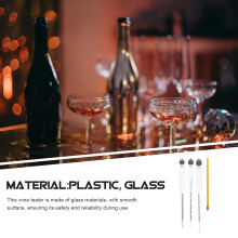 Hidrómetro de vidrio para vino, hidrómetro de alcohol con termómetro, portátil, fácil de usar, colores surtidos.