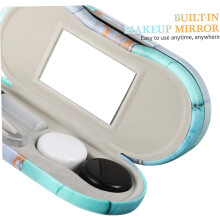 Custodia per occhiali a doppia faccia con design a prova di perdite e multifunzionale, custodia portatile da viaggio per occhiali.