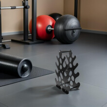 Kraftig oppbevaringsstativ for manualer til hjemmegym, treningsutstyr, vertikalt vektstativ, manualhylle