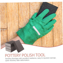 Lot de 4 blocs éponges à poncer pour le travail du bois et le ponçage des murs, en mousse haute densité.