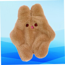 Adorable porte-monnaie/porte-monnaie en peluche lapin pour femmes et filles, style dessin animé mignon, trousse de maquillage facile à transporter