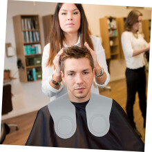 Xale de ruptura Guia de corte de cabelo Esteiras de salão para Estilista de cabelo Barber Mat Cape para adultos