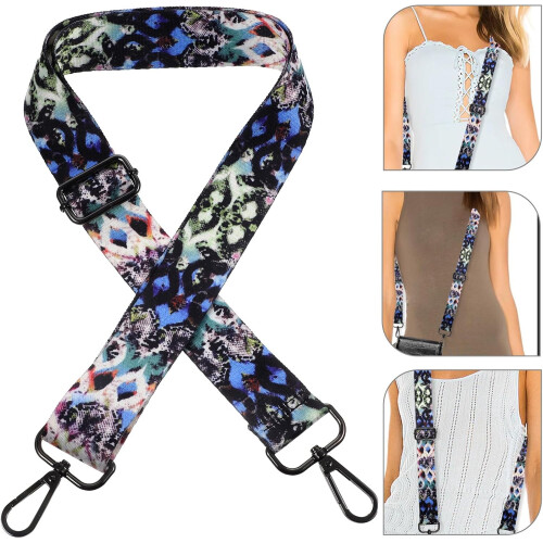 Adjustable Crossbody Bag Strap for Women Wide Replacement Purse Shoulder Strap with Ethnic Pattern