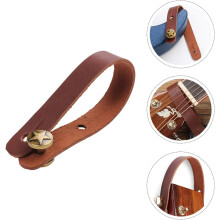 Guitar Headstock Strap Leather Zinc Alloy Buckle Convenient to Carry Prevents Falling off Assorted Color