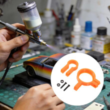 Airbrush-Halter für Modellbau mit Stift-zu-Airbrush-Adapter, Marker-zu-Airbrush-Konverter
