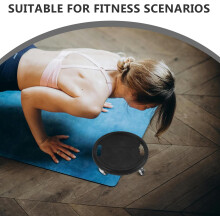 Treningsglidende skive for magetrening, kjernestyrke, fitnessglidende brett med knebeskytter
