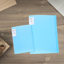 Diamond Art Aufbewahrungsalbum-Set mit blauen Kunststoffhüllen (A4 und A3), 60 Seiten Scrapbook-Portfolio