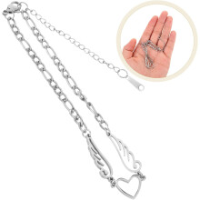 Tobillera de acero inoxidable para mujer, impermeable y resistente al desgaste.