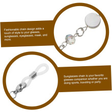 Stainless Steel Glasses Chain Lanyard Silver Shell Design Titanium Steel Eyeglass Necklace Holde
