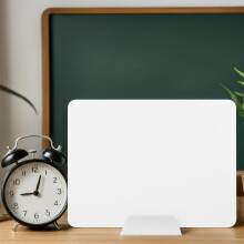 Panneau de confidentialité de bureau en acrylique avec base en plastique – 30 x 40 cm, séparateur de bureau autoportant