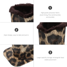 Supporto per occhiali in pelle con fodera in peluche, porta occhiali per miopi, organizer per occhiali da sole per studio e soggiorno.