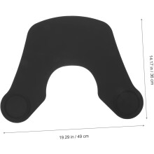 Silicone corte colarinho cabelo tintura xales para cabeleireiro cabo pescoço envolvimento guarda almofada de corte de cabelo