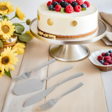 Kit de Cozinha Ferramentas de Decoração de Bolo de Aço Inoxidável Gabafas do Deserto e Espatula do Servidor
